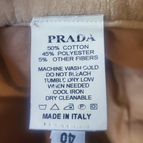 Mens Prada Made In Italy Red Tab Cargo Cotton Blend Pants NWOT - Picture 10 of 14